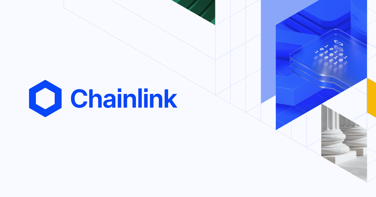 Image illustrating Chainlink's decentralized oracle network.