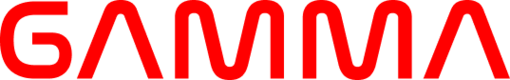 The Gamma Protocol logo in bright red text with a futuristic, angular font.
